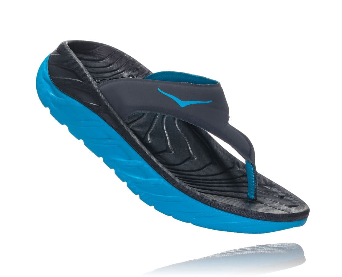 Hoka One One Ora Recovery Flip South Africa - Womens Recovery Sandals - Blue,CMSNU-8275